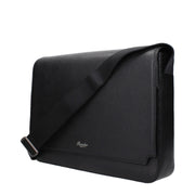 Pineider Black Leather Crossbody Bag