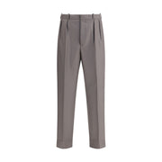 Margiela Green Fleece Wool Dress Pants