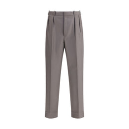 Margiela Green Fleece Wool Dress Pants
