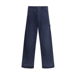 Margiela Blue Cotton Casual Pants