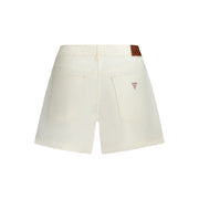 Guess Jeans White Cotton Short