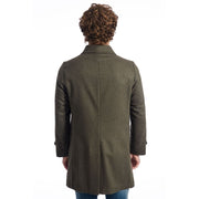 Roberto Pepe Luxury Green Wool Men Jacket