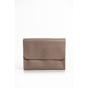 Trussardi Brown Polyester Men Clutch
