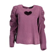 Desigual Purple Lyocell Shirt