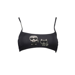 Karl Lagerfeld Black Elastane Swimwear