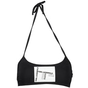 Karl Lagerfeld Black Elastane Swimwear