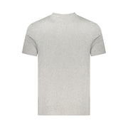 Napapijri Gray Cotton Men T-Shirt