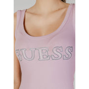 Guess Purple Cotton Tank Tops