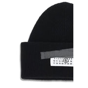 MM6 Black Wool Beanie