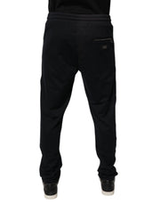 Dolce & Gabbana Blue Cotton Jogger Jogging Men Trouser Pants
