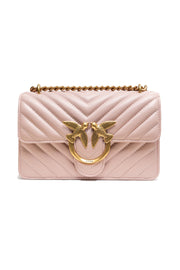 PINKO Powder Pink Love One Mini Shoulder Bag