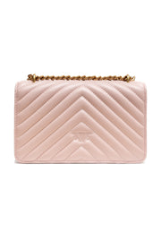 PINKO Powder Pink Love One Mini Shoulder Bag