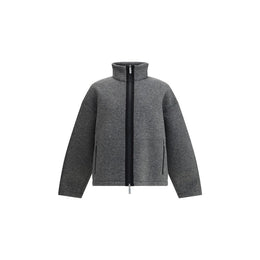 LAMINAR Gray Polyester Full-Length Jacket