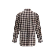 Dsquared² Brown Cotton Pattern Shirt