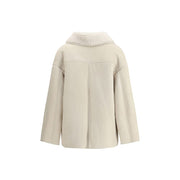 Salvatore Santoro Cream Leather Coat
