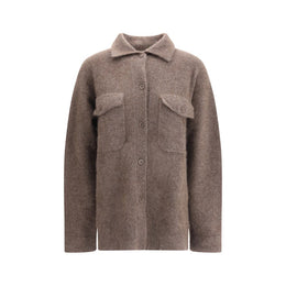 P.A.R.O.S.H. Brown Raccoon Fur Cardigan