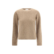 P.A.R.O.S.H. Beige Raccoon Fur Sweatshirt