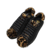 Mr&Mrs Italy Black Leather Women Sneaker