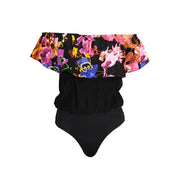Desigual Black Elastane Bodysuit