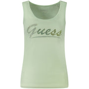 Guess Jeans Green Cotton Tank Top