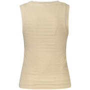 Guess Jeans Beige Cotton Tank Top