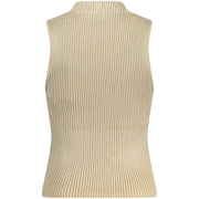 Guess Jeans Beige Cotton Tank Top