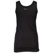 Cavalli Class Black Cotton Tank Top