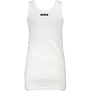 Cavalli Class White Cotton Tank Top