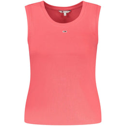Tommy Hilfiger Pink Cotton Tank Top