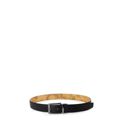 Alviero Martini Prima Classe Black Leather Regular Belt