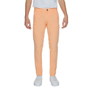 Borghese Orange Cotton Chino Pants