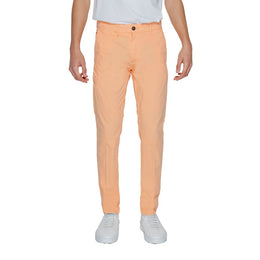 Borghese Orange Cotton Chino Pants