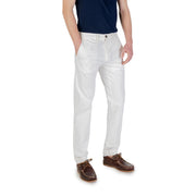 Borghese White Cotton Skinny Pants