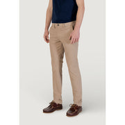 Borghese Beige Cotton Skinny Pants