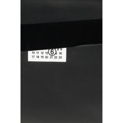 MM6 Black Calf Leather Bos Taurus Clutch Bag