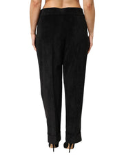 BENCIVENGA Black High Waist Straight Dress Trouser Pants