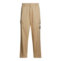 Calvin Klein Jeans Beige Recycled Cotton Cargo Pants