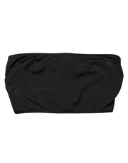 Dolce & Gabbana Black Nylon Blend Bandeau Strapless Tube Top