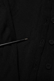 Dolce & Gabbana Black Virgin Wool Buttoned Cardigan Sweater