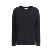 Jil Sander Black Wool Sweatshirt