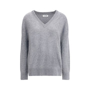 Jil Sander Gray Wool Sweatshirt