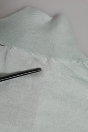 Dolce & Gabbana Gray Turtle Neck 3/4 Sleeves Pullover Top