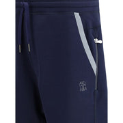Brunello Cucinelli Blue Cotton Joggers (Workout Pants)