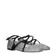 Jimmy Choo Gray Plastic Ballet Flats