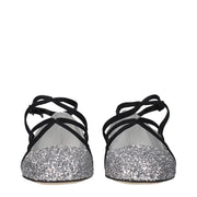 Jimmy Choo Gray Plastic Ballet Flats