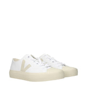 Veja White Fabric Low Top Sneakers