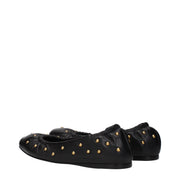 Chloé Black Leather Ballet Flats