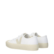 Veja White Fabric Low Top Sneakers