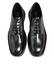 Dolce & Gabbana Multicolor Leather Lace-up Men Formal Derby Shoes