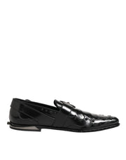 Dolce & Gabbana Black Embellished Dress Monk Strap Shoes